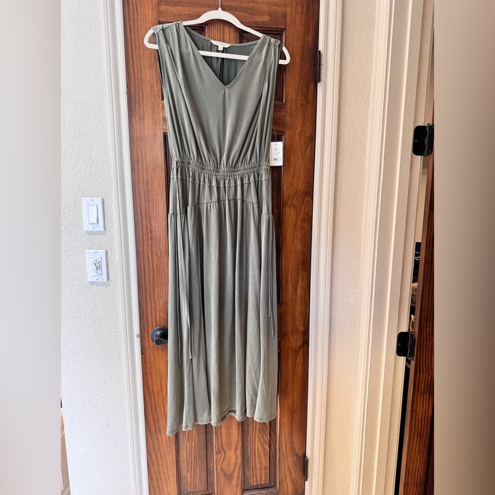 Lucky Brand Olive Midi Dress